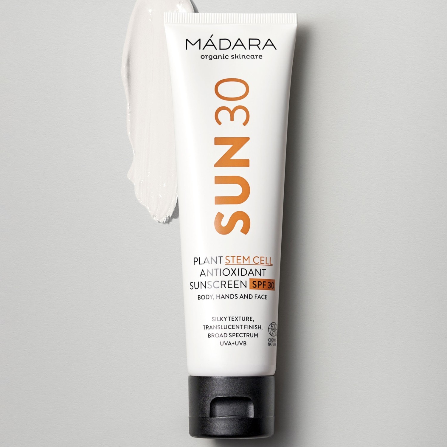 MÁDARA krema za sunčanje s biljnim matičnim ćelijama, antioksidans, SPF 30 – 100 ml