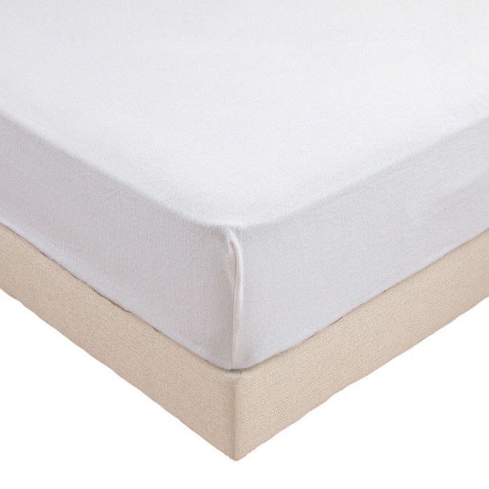 ALPES BLANC - Protector de colchón impermeable de forro polar, estilo sábana bajera, 140x190 cm