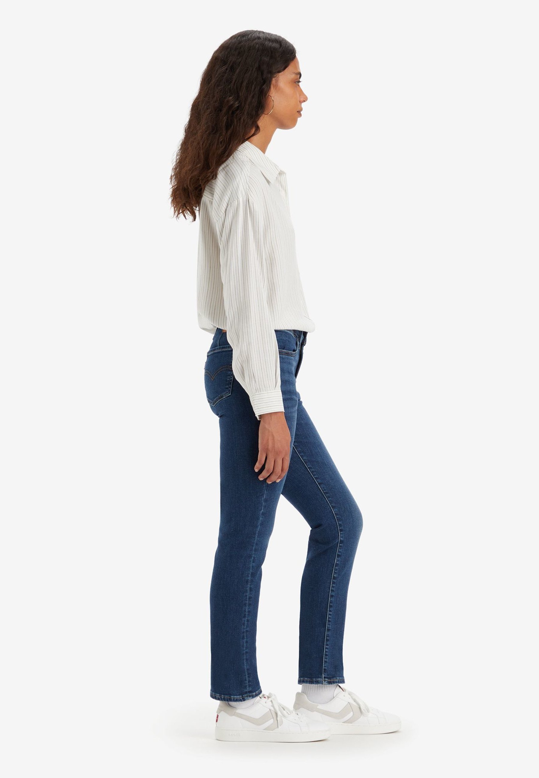 Levi's® 712™ SLIM WELT POCKET - Τζιν στενής εφαρμογής - μπλε, σκούρο, κυματιστό