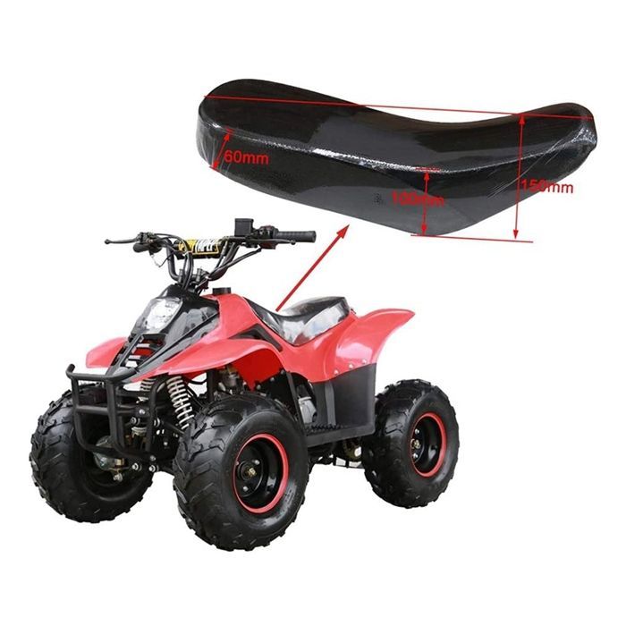 Asiento infantil para quad ATV, asiento de espuma negra para quads ATV TaoTao chinos de 50 cc / 70 cc / 90 cc / 110 cc.