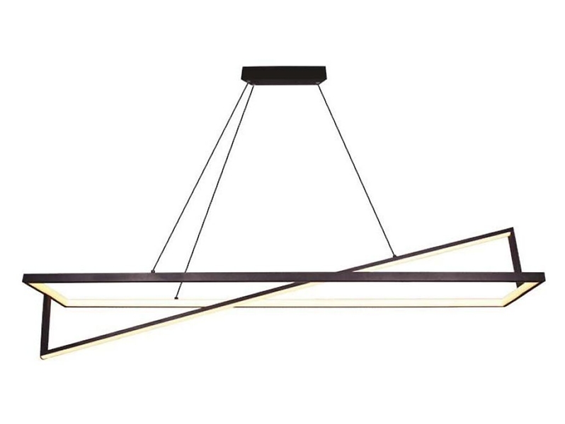 Lampa wisząca VT-7756 LED 2-punktowa ze ściemniaczem czarna