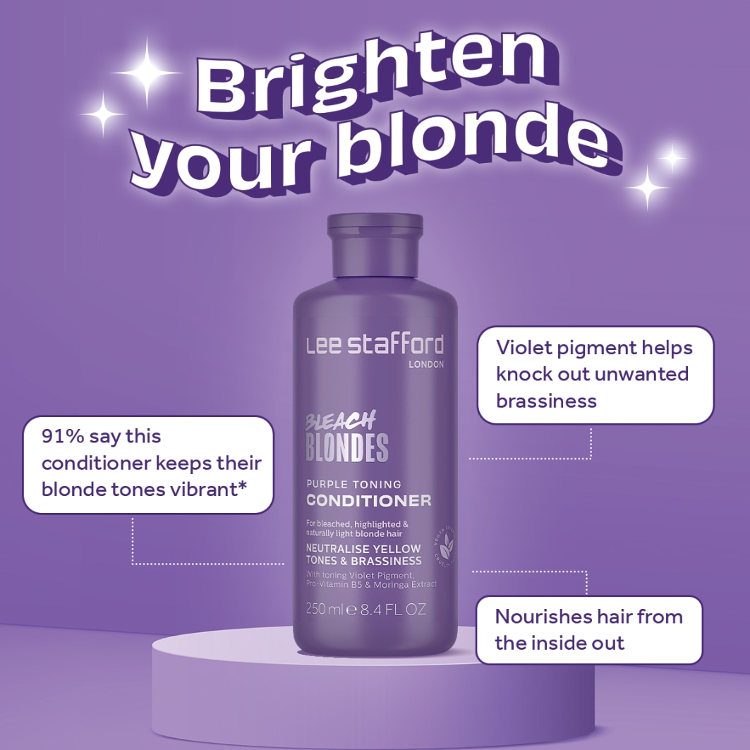 Lee Stafford Conditioner Bleach Blondes Purple Toning Balsam - 250 ml