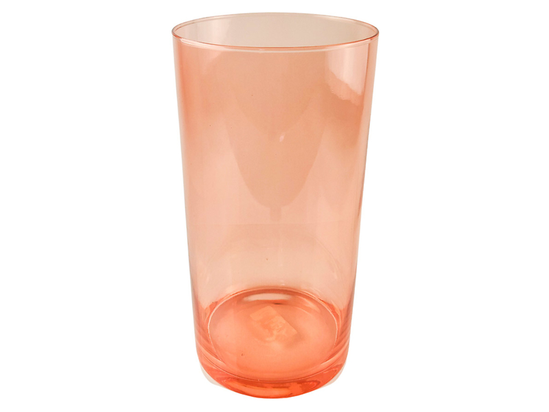 Wazon szklany Tuba 30 cm pomarańczowy