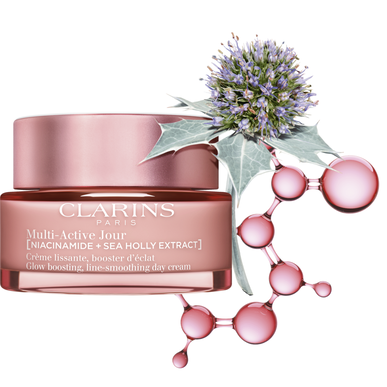 Clarins Multi-Active Day Glow krema za lice za zaglađivanje i posvjetljivanje lica niacinamid 50 ml 50 ml