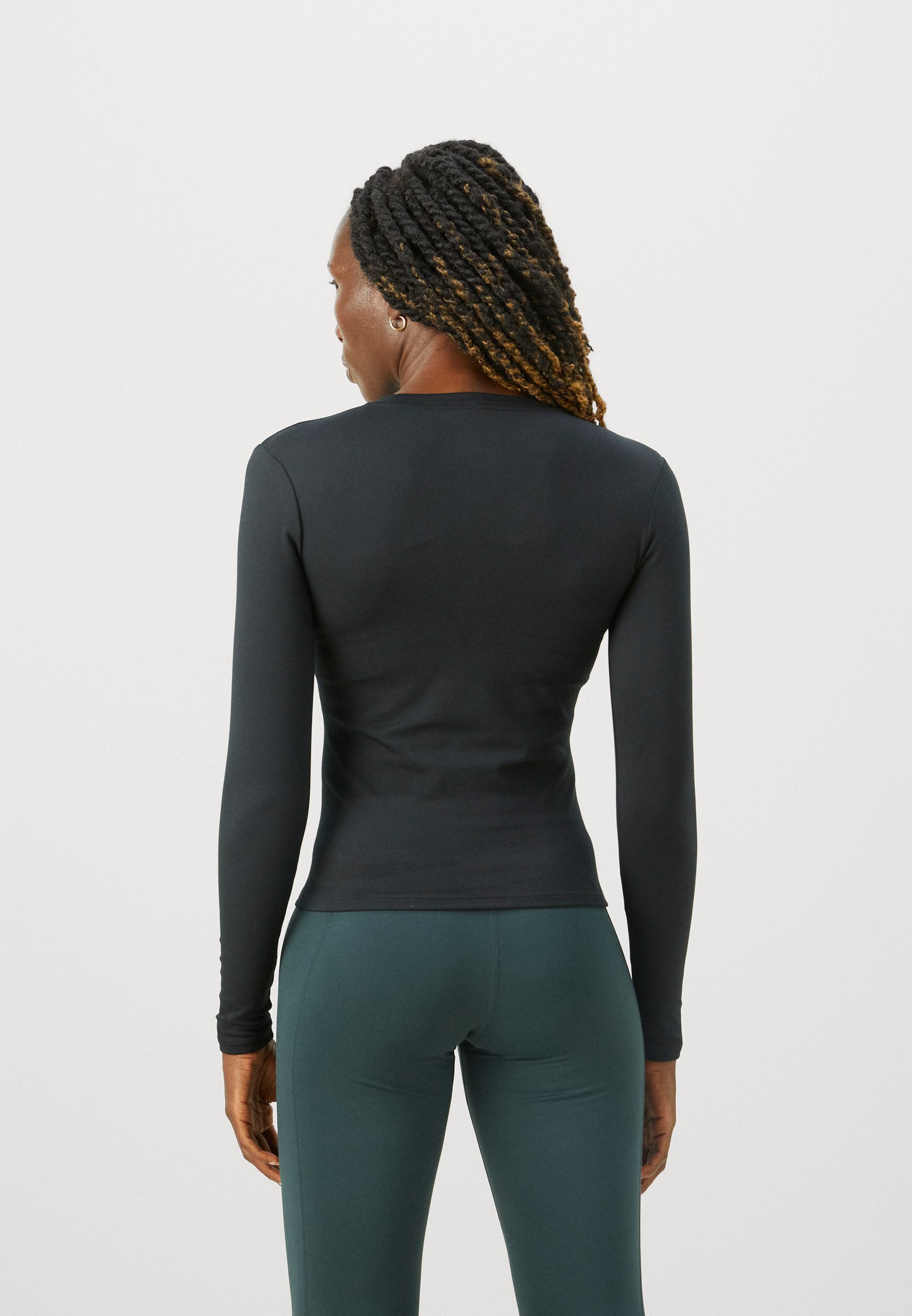 Maglia a maniche lunghe Nike Performance ONE TOP - nero/bianco