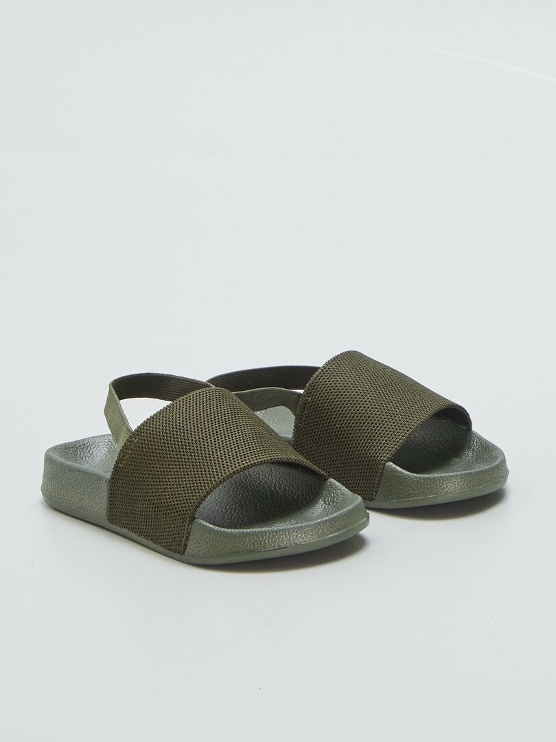 Mules de praia - Cáqui