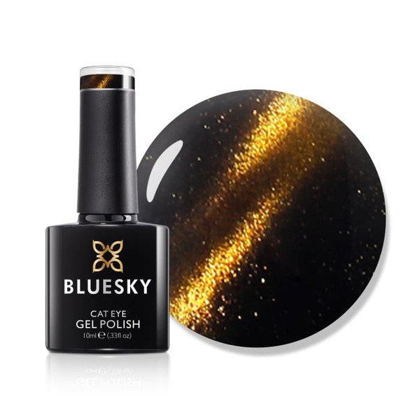 Bluesky Gel lak - Cat Eye premaz zlatne boje