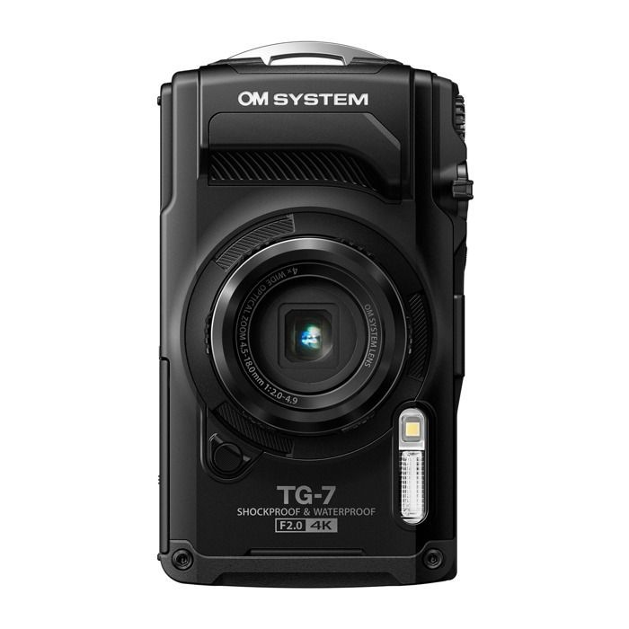 Câmera compacta Olympus TG7 à prova d'água, preta