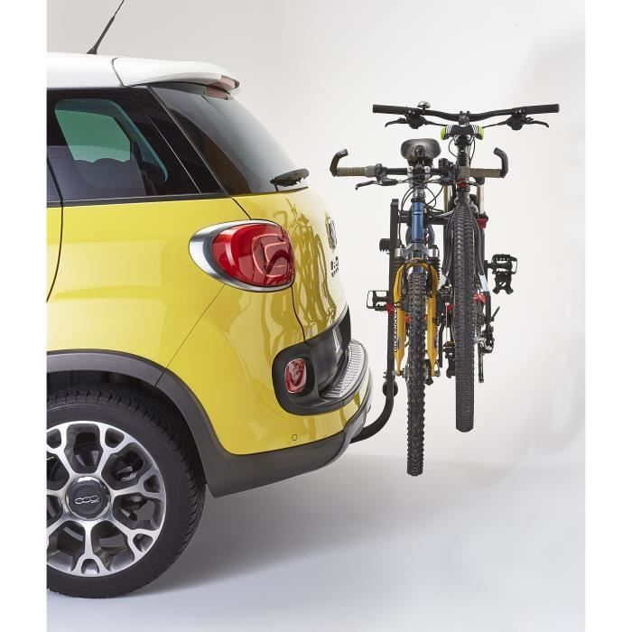MOTTEZ fietsendrager voor op de trekhaak, geschikt voor 2 fietsen, inclusief slot.