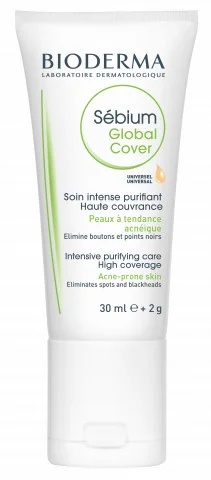 BIODERMA Bioderma Sèbium Global Cover 30 ml + 2 g Intensieve reinigingsbehandeling