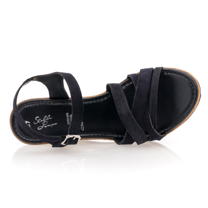 Sandalias azules para mujer / Zapatos de punta abierta