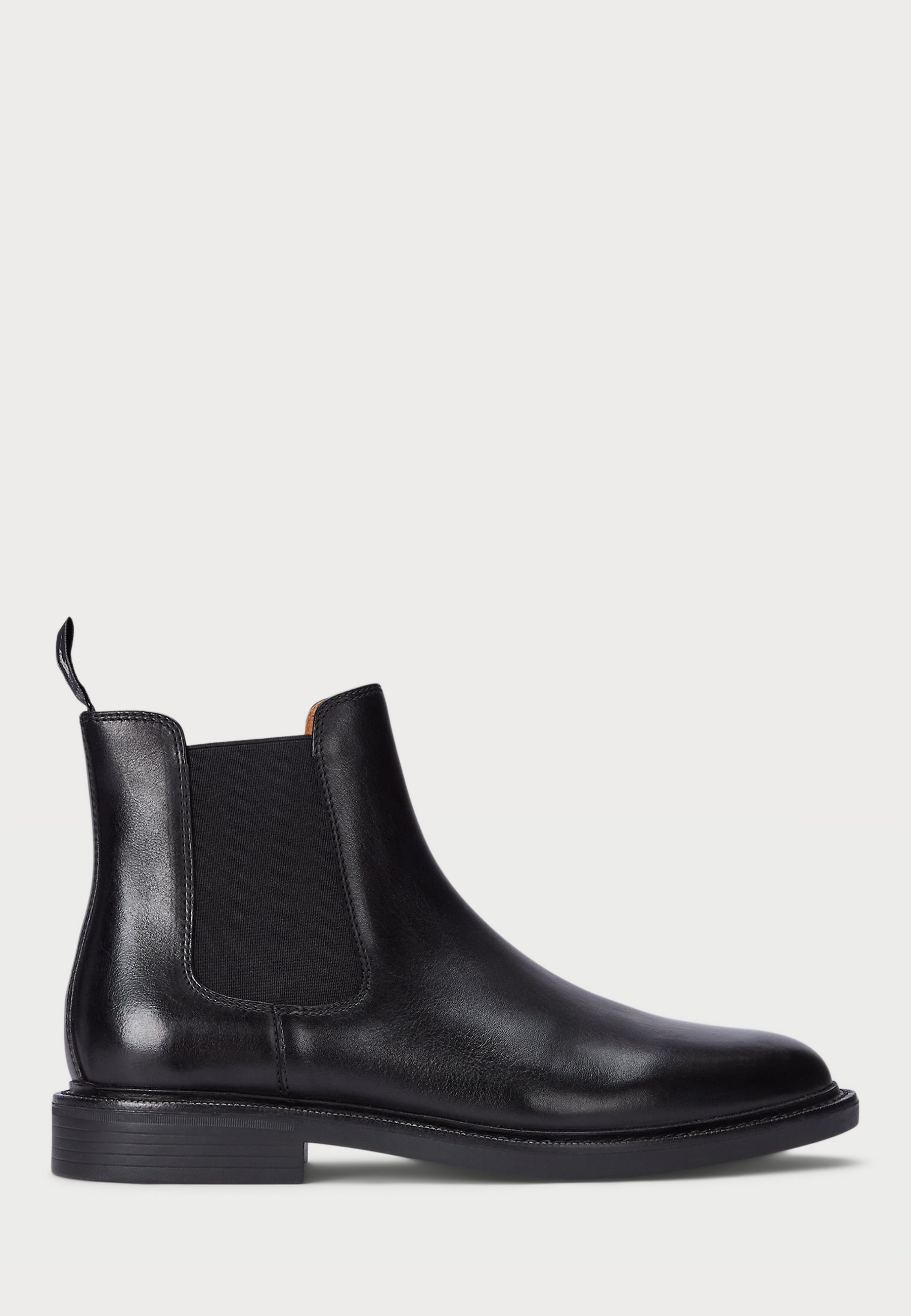 Polo Ralph Lauren ASHER Chelsea Boots aus Leder – Klassische Stiefeletten – Schwarz