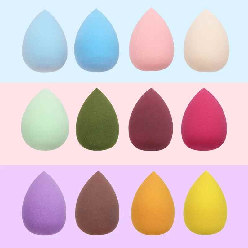 1 éponge cosmétique lavable, idéale pour le démaquillage, le maquillage (fond de teint, poudre, crème), en forme de goutte d'eau.