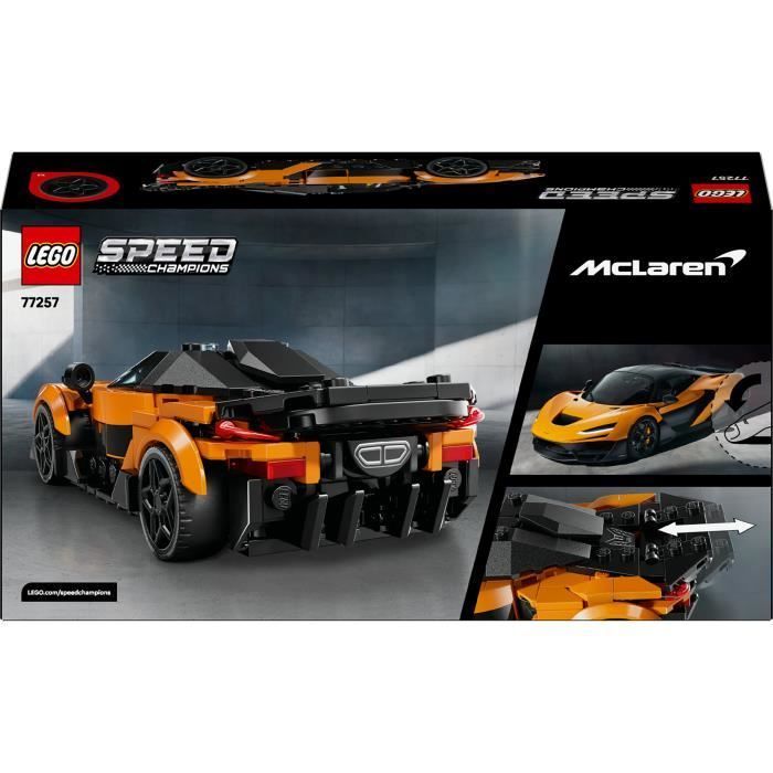 LEGO Speed Champions 77257 McLaren W1 - Macchinina arancione per bambini e bambine dai 9 anni in su