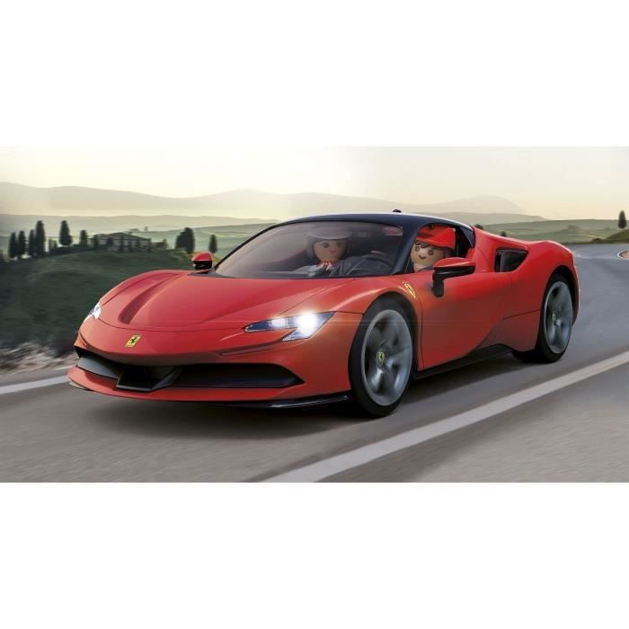 PLAYMOBIL 71020 Ferrari SF90 Stradale, Oldtimer, Erwachsene, Sammlerauto, 43 Teile