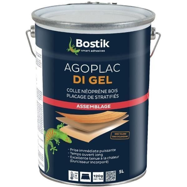 Neoprene glue - BOSTIK - Agoplac DI gel - 5L - High performance - Toluene free
