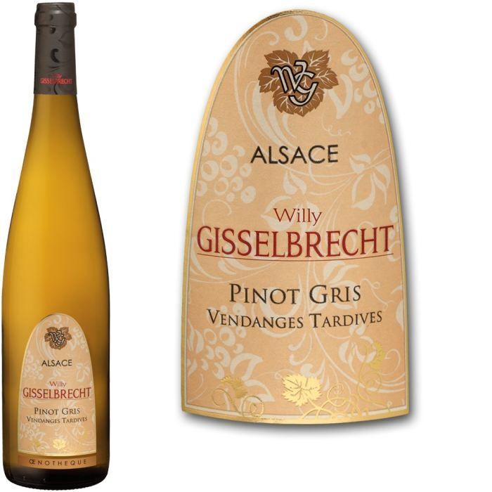 Vino blanco Gisselbrecht 2016 Pinot Gris Cosecha Tardía - Alsacia