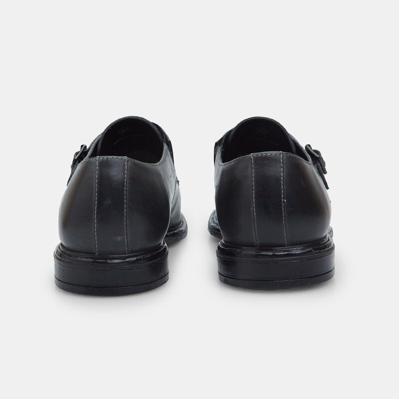 BATA heren leren monk strap