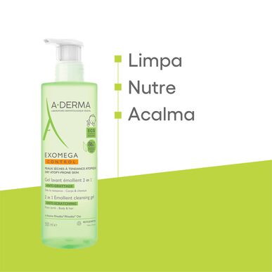 A-Derma Pehmentävä Puhdistusgeeli Atooppiselle Iholle Exomega 500 ml 500 ml