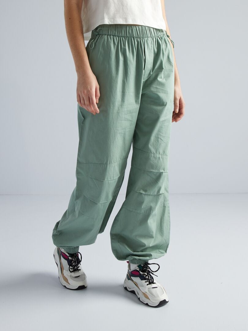 Pantalones ligeros y holgados - VERDE