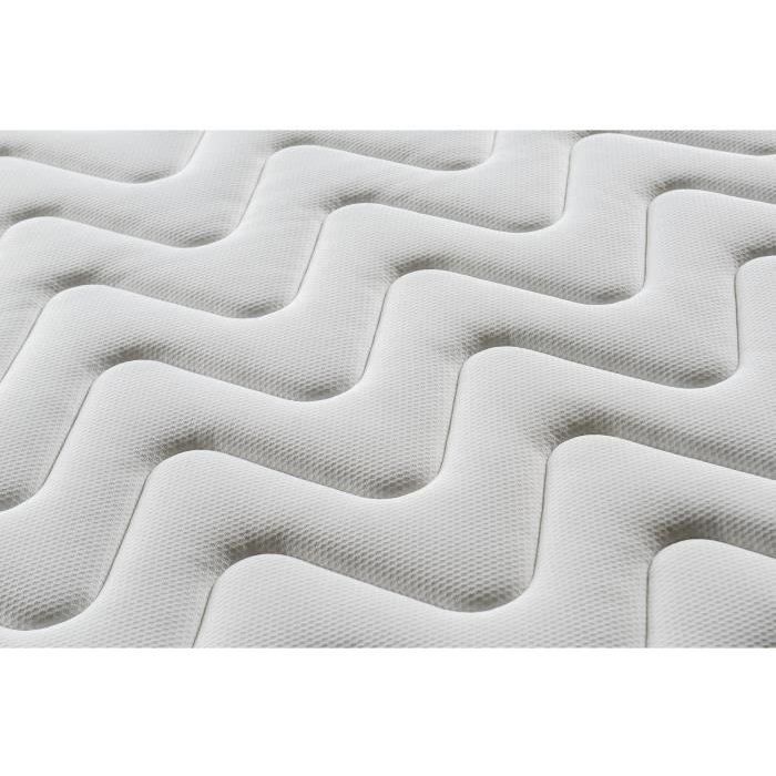 Conjunto de colchón y base de cama de 160 x 200 cm - 672 muelles ensacados - 7 zonas de confort - 27 cm - Firme - DEKO DREAM Hotel Supreme