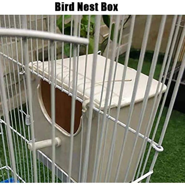 Nichoir à oiseaux, nichoir à reproduction de perroquets en plastique, nichoir d'accouplement de maison de perruche