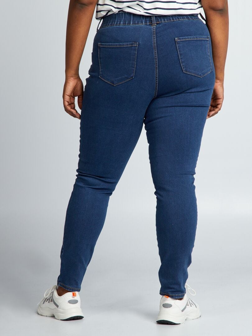 Calça Jeggings Regular Stretch de Cintura Alta - AZUL
