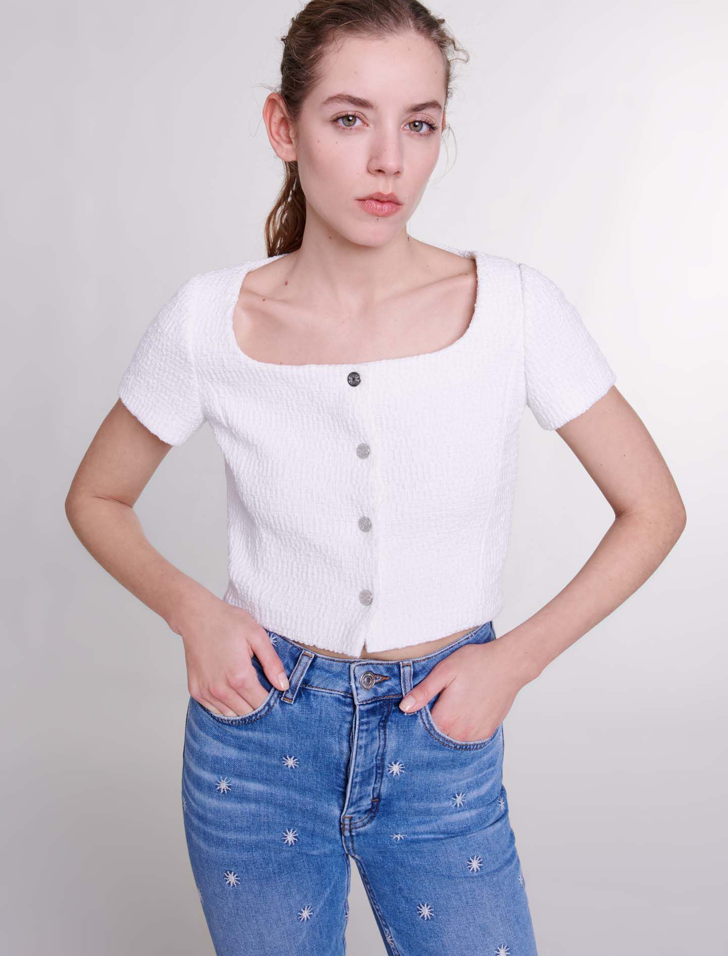 Tweed top - Onbewerkt