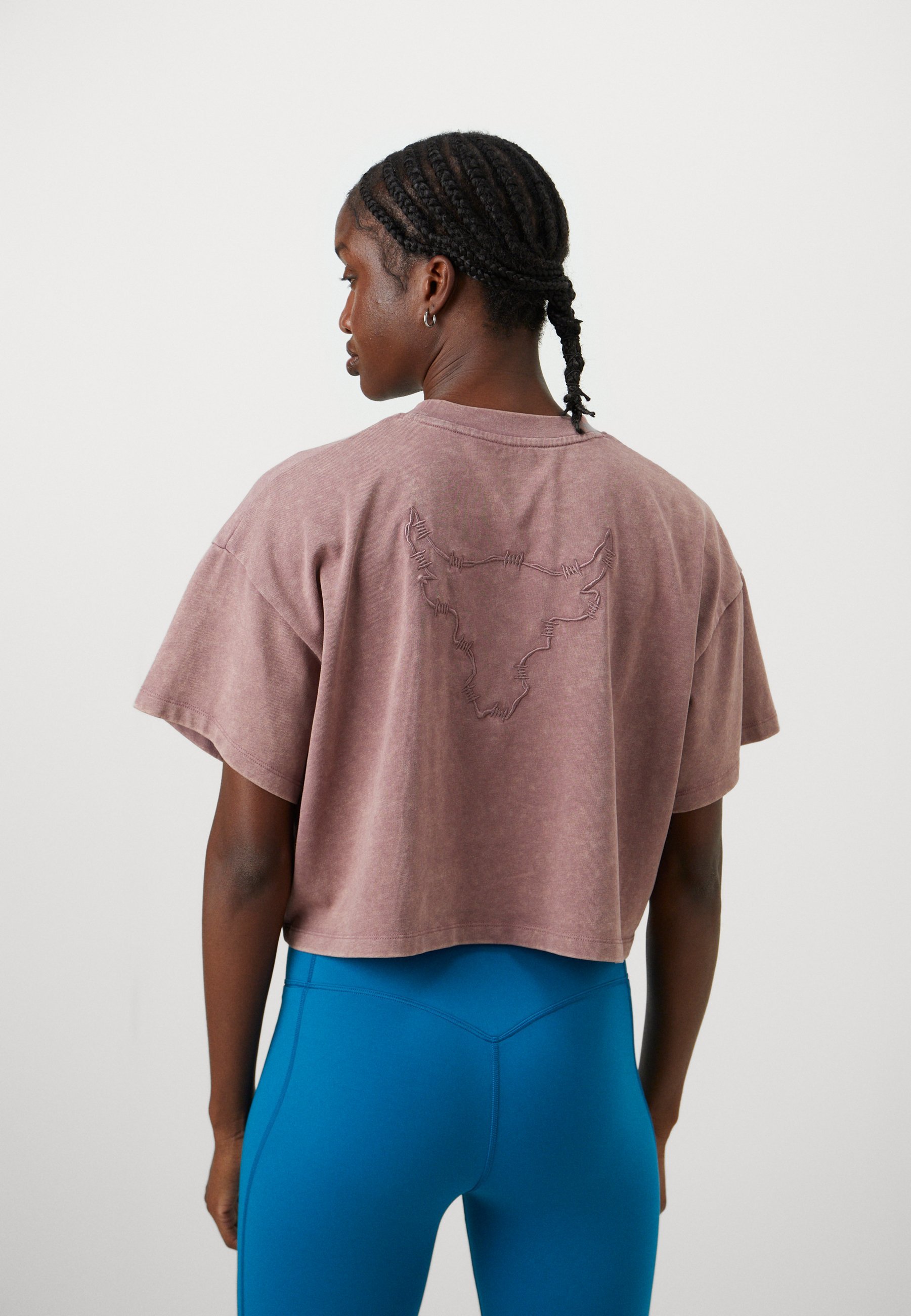 T-shirt imprimé Under Armour STATEMENT GRAPHIC - bordeaux brume