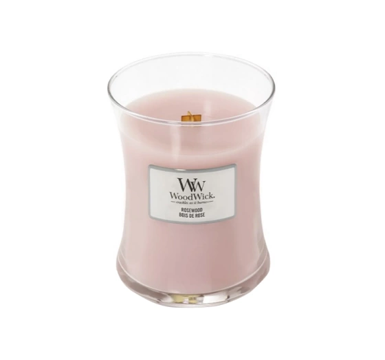 Woodwick Small Jar Candle świeca zapachowa Rosewood 85 g