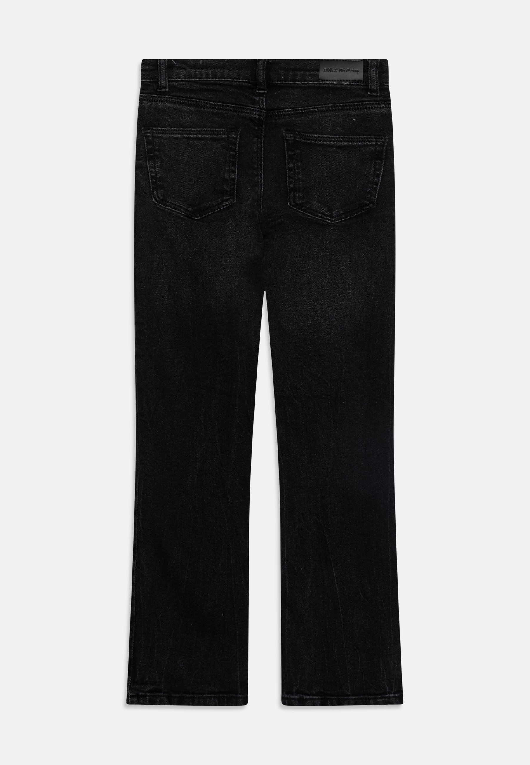 ONLY GIRLS KOGJUICY LIFE WIDE LEG - Jeans mit lockerer Passform - gewaschenes Schwarz