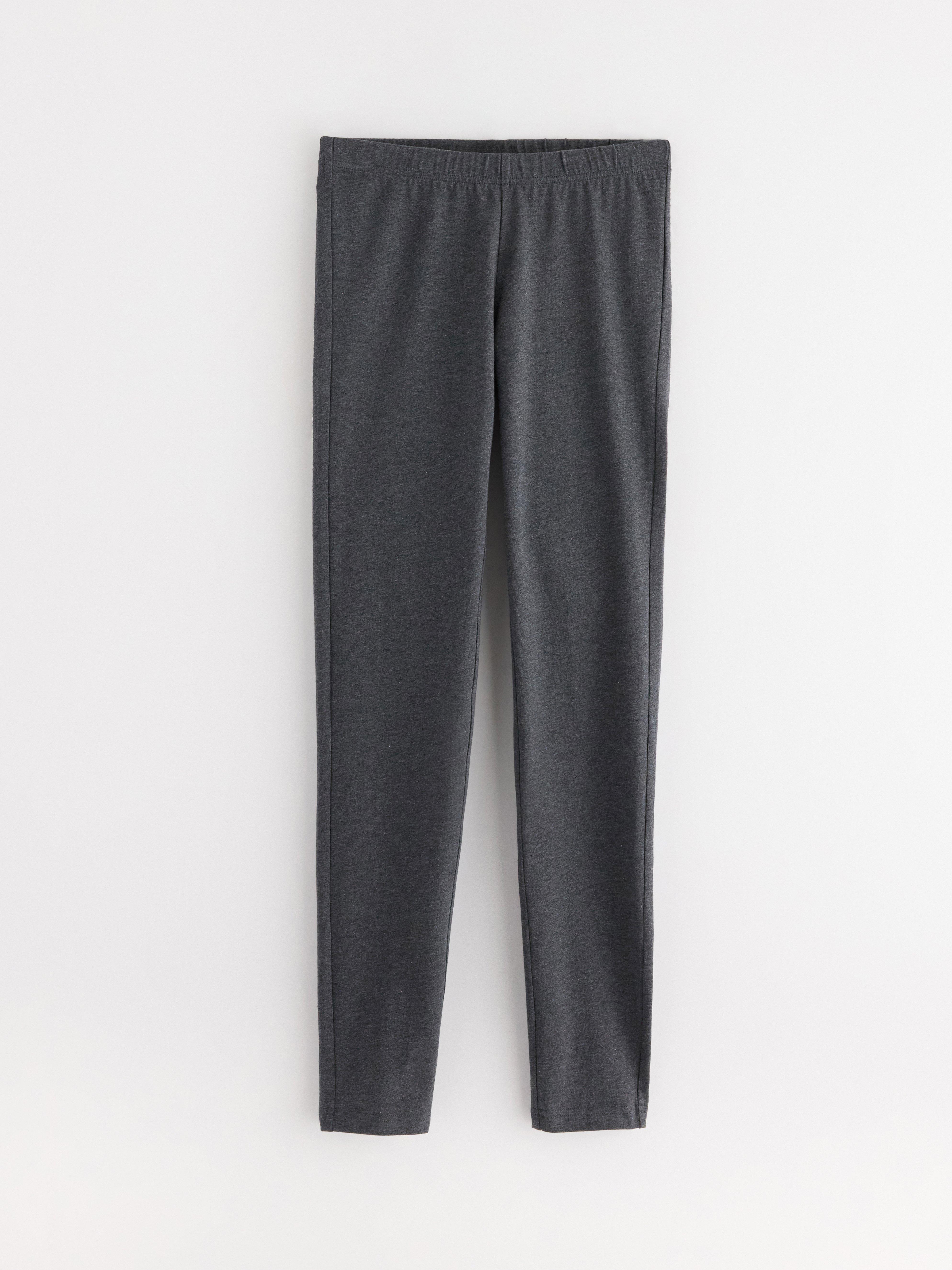 Leggings gris oscuro jaspeado