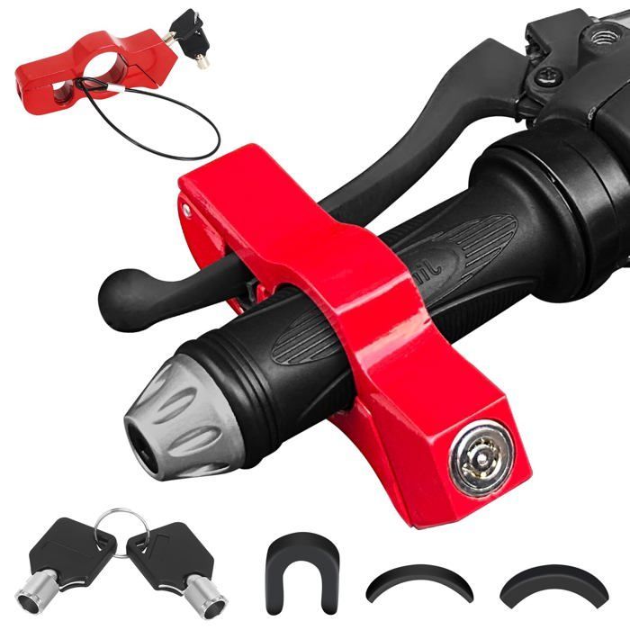Universal Motorcycle Anti-Theft Device, Adjustable Brake Disc Lock, Security Handlebar Lock, Suitable for QIEDOVIEY