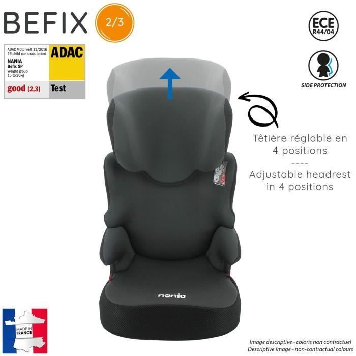 Siège auto enfant avec dossier befix groupe 2-3 (15-36kg)2