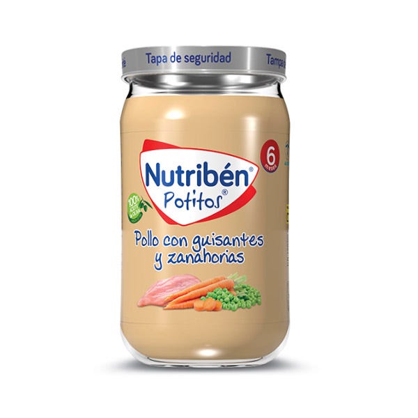 Csirkés bébiétel zöldborsóval és sárgarépával | 235g