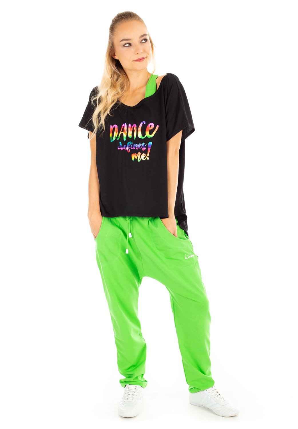 Winshape MCT017 ULTRA LIGHT - T-shirt met print - zwart