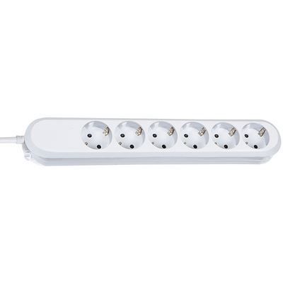 Steckdose - BACHMANN - SMART - 6 Steckdosen - Weiß - 5 m