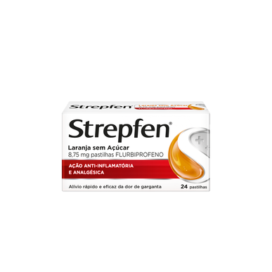 Strepfen Pomeranč bez cukru 24 tablet