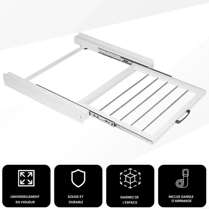 Kit de Superposition - FIMEI - 60cm - Porte-Serviettes - Installation Rapide - Blanc