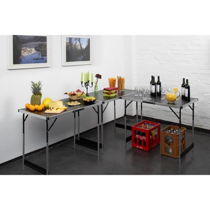 Set of 3 wallpapering tables - MEISTER - Multifunctional tables - Aluminum - Adjustable height