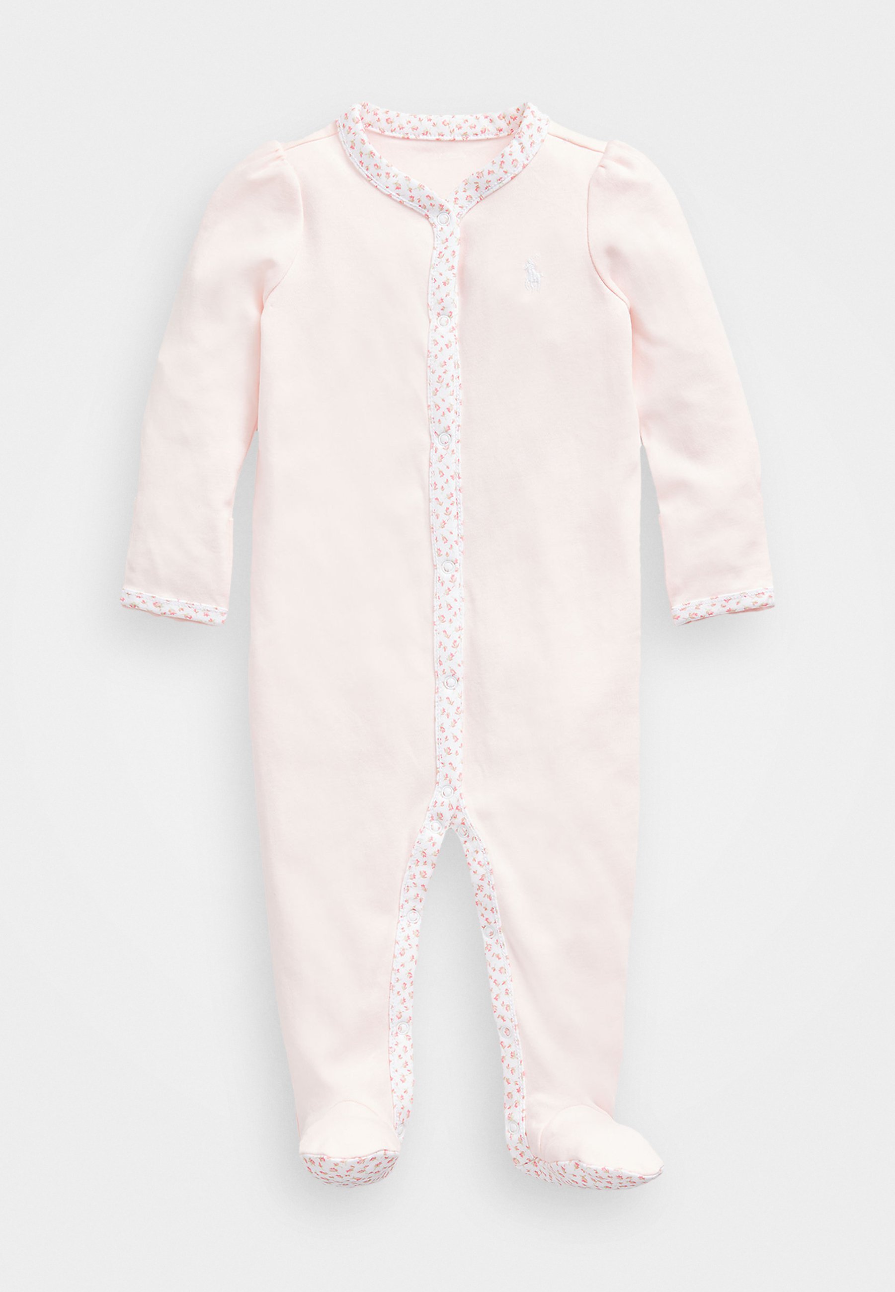 Polo Ralph Lauren overall met bloemenprint en voetjes - Jumpsuit - delicate roze