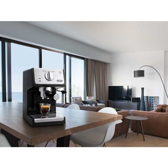 Machine à espresso pompe - DELONGHI - ECP33.21.BK - 15 bars - Noir / Silver