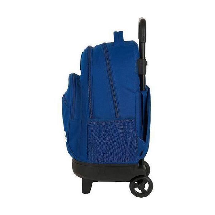Mochila escolar com rodinhas - BlackFit8 - Oxford Compacto - Azul escuro - Removível - Acolchoada