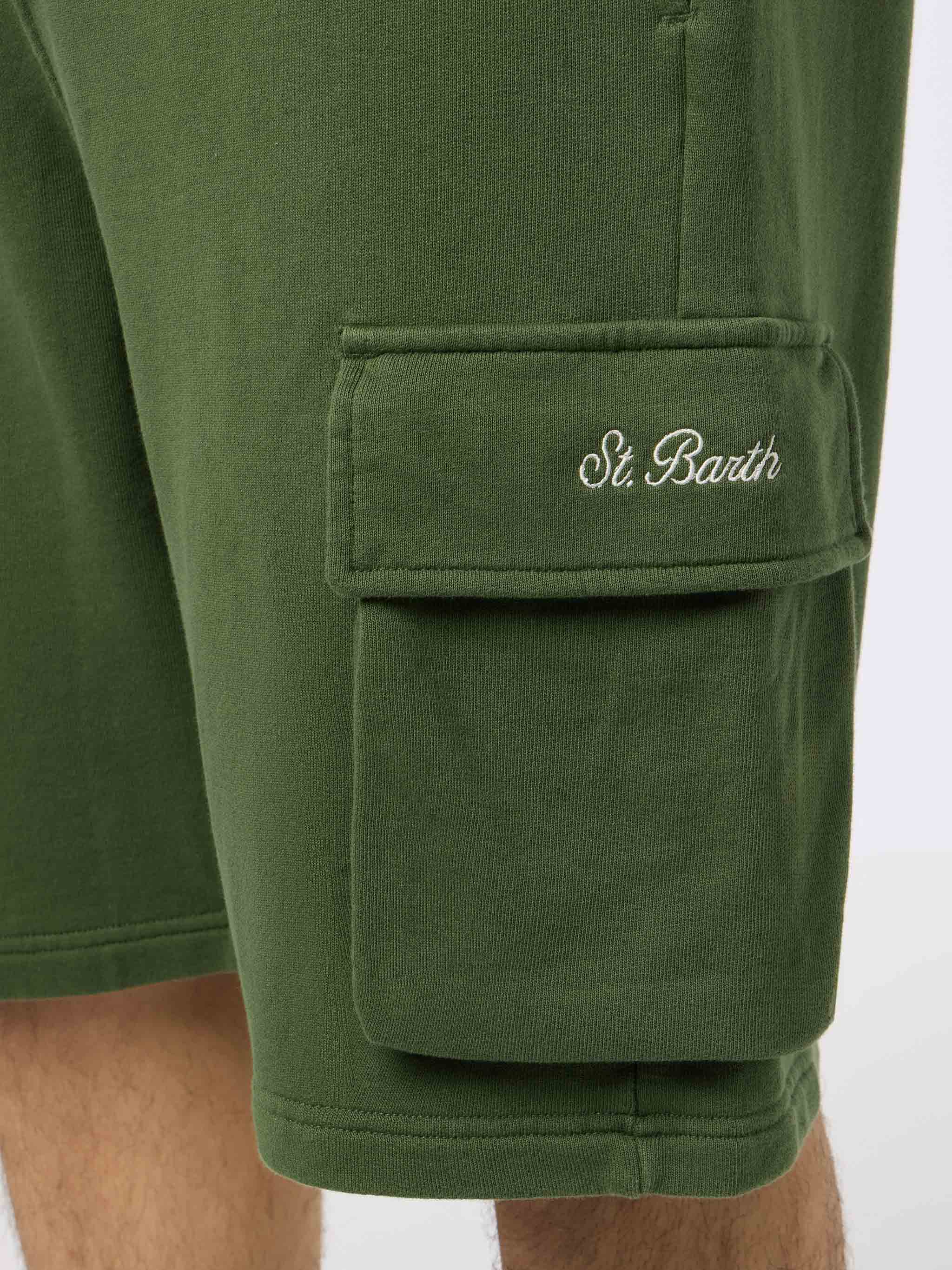 Cargy heren cargo shorts in legergroen