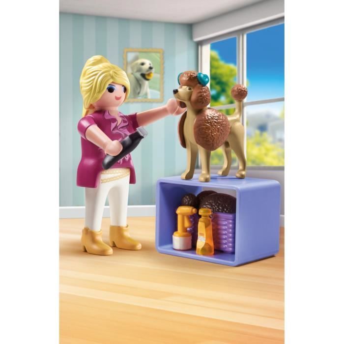 PLAYMOBIL 71747 Groomer with Poodle and Accessories, My Life, 23 pieces, Ages 4+