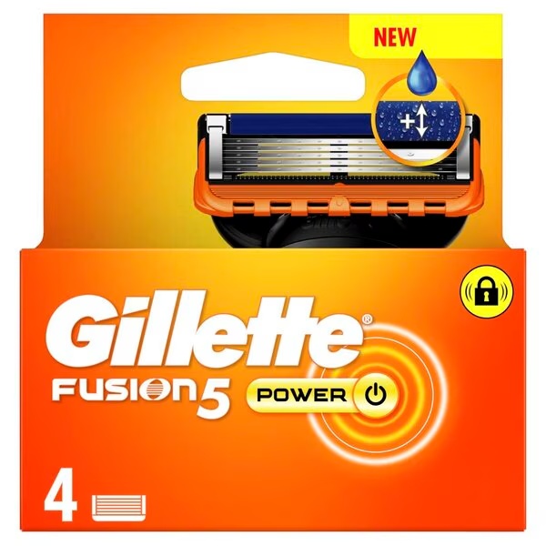 „Gillette Fusion5 Power“ skutimosi peiliukai<br>4 vnt.