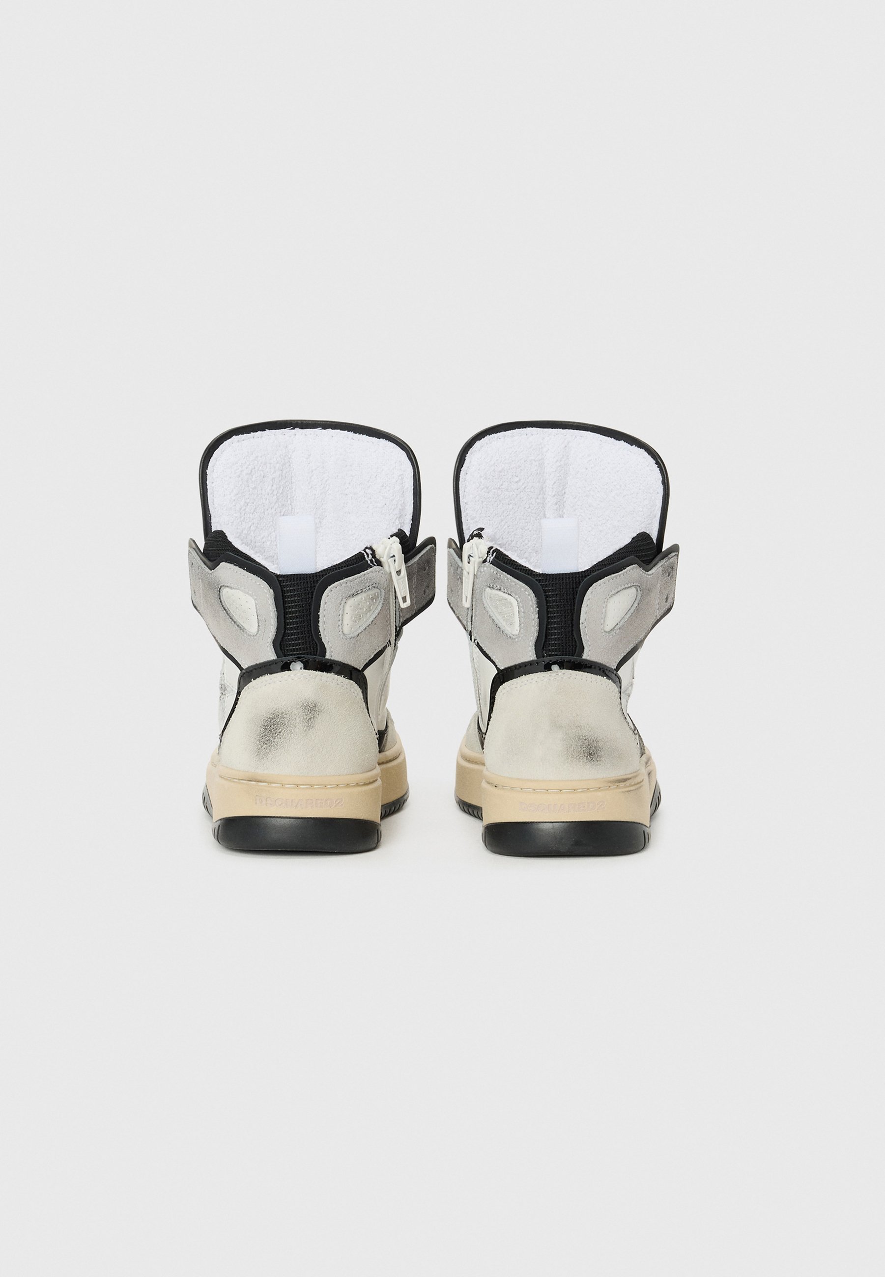 Baskets montantes Dsquared2 UNISEX - blanches/noires