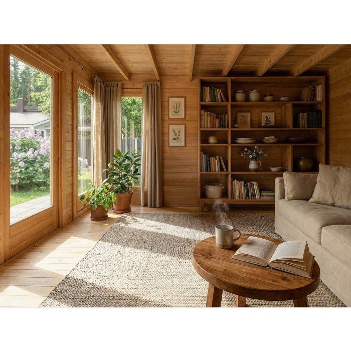 Studio de jardin en bois 17,1 m² - Epaisseur 40 mm - BOESIA