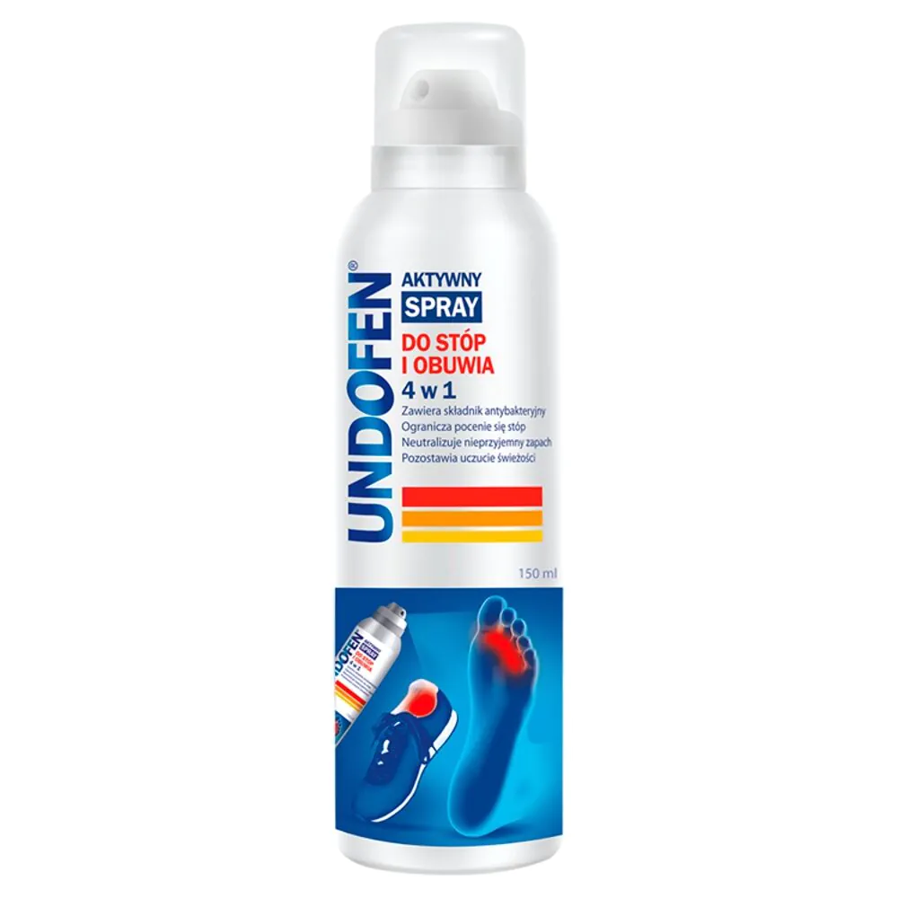 Undofen Aktywny Spray do Stóp i Obuwia 4w1, Aerozol