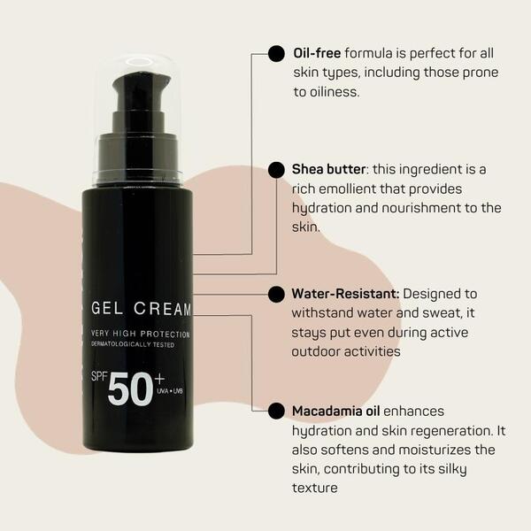 Creme em gel Vanessium FPS 50+ 50ml